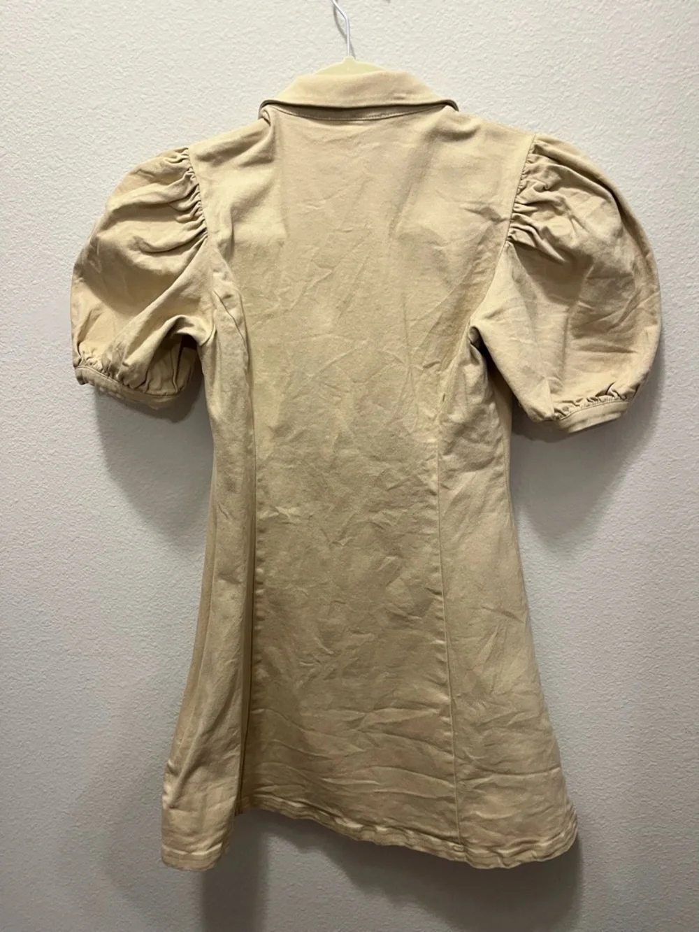 Pomander Place Cream Mini Dress with Puff Sleeves - Picture 6 of 7